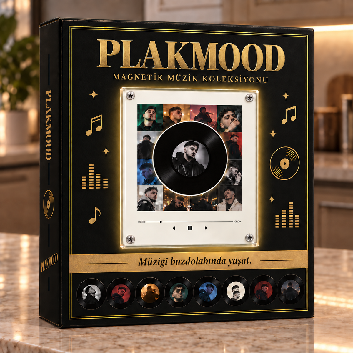 Blok3 Seti — Plak Çalar + 8 Plak - Plakmood™